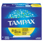 Regular absorbency Tampax cardboard applicator tampons by Pasteur Pharmacy, unscented and designed for comfortable use.