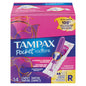 Tampax Pocket Radiant Compact Regular Tampons with BPA-free plastic applicator, LeakGuard braid, unscented, from Pasteur Pharmacy