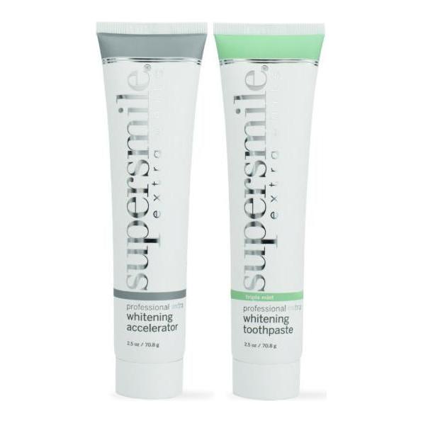Supersmile Professional Whitening System Toothpaste Triple Mint with Accelerator, 5 oz teeth whitening kit by Pasteur Pharmacy
