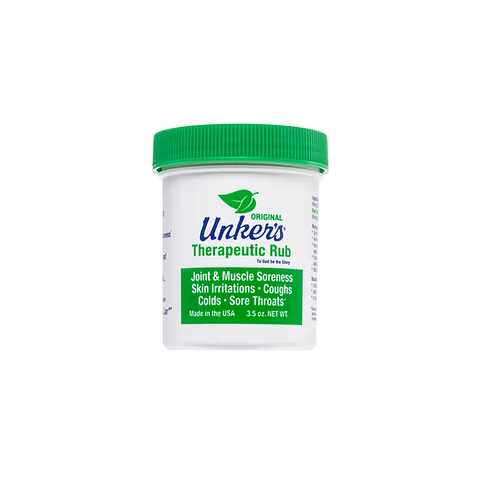 Unker's Multi Purpose Therapeutic Salve by Pasteur Pharmacy in a 3.5 oz jar, suitable for soothing skin and minor ailments.