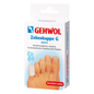 Two Gehwol Mini Toe Caps from Pasteur Pharmacy designed to protect toes and prevent blisters.