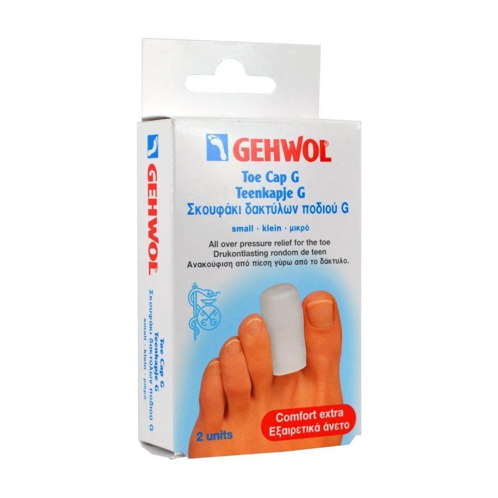 Small Gehwol Toe Cap G from Pasteur Pharmacy, two-pack, soft protective covers for toe protection.
