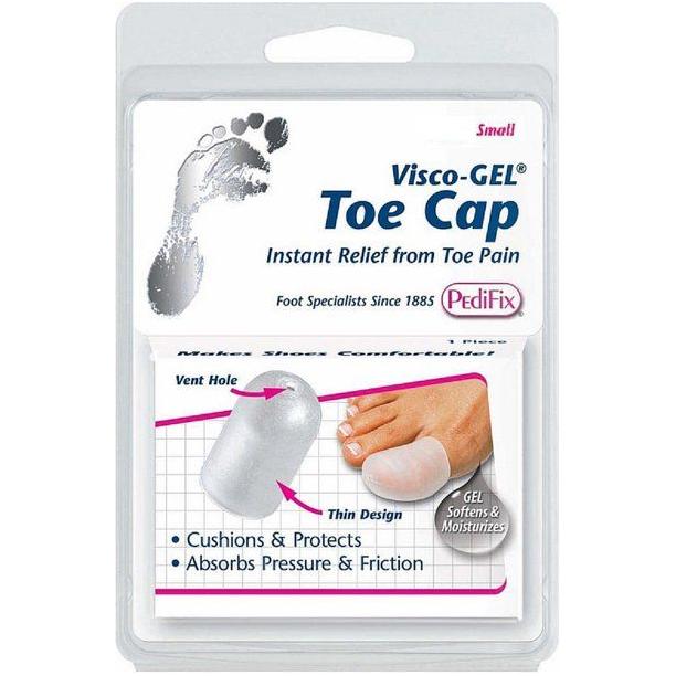 Small PediFix Visco-Gel Toe Cap from Pasteur Pharmacy, soft gel cushion for toe protection and comfort.