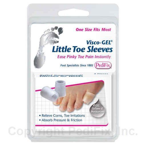 Visco-Gel Little Toe Sleeves by Pasteur Pharmacy, 1 oz, soft gel sleeves designed to cushion and protect small toes.