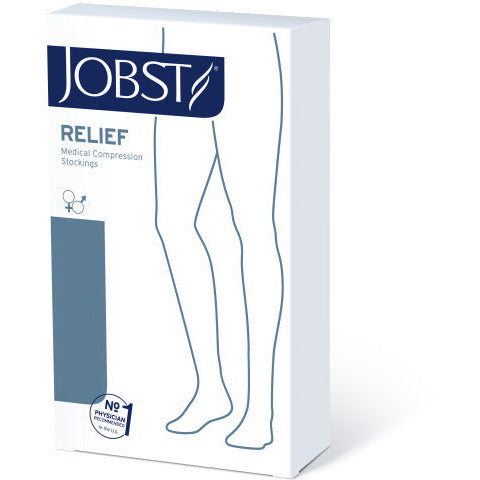 Jobst Relief Silicone Compression Knee High Toe Spacers, 20-30 mmHg open toe for improved leg support and comfort