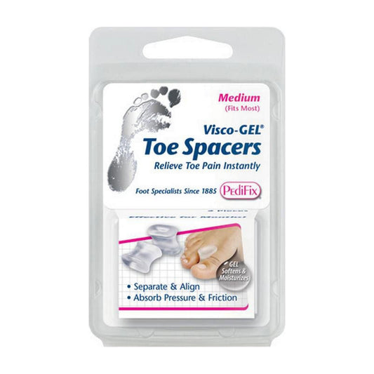 Pasteur Pharmacy PediFix Small Toe Spacers, 2-piece set, soft silicone toe separators for comfort and toe alignment.