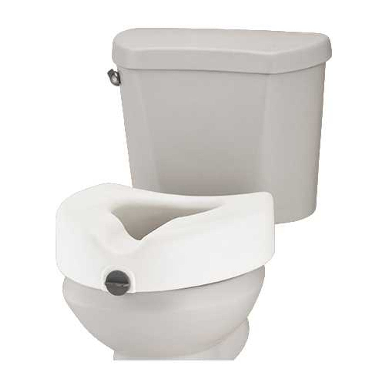 Nova Locking Raised Toilet Seat from Pasteur Pharmacy, a secure and elevated toilet and bidet seat for added comfort and accessibility.
