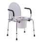 Nova Drop Arm Commode toilet by Pasteur Pharmacy with drop arms, sturdy construction, and comfortable design for assisted toileting.