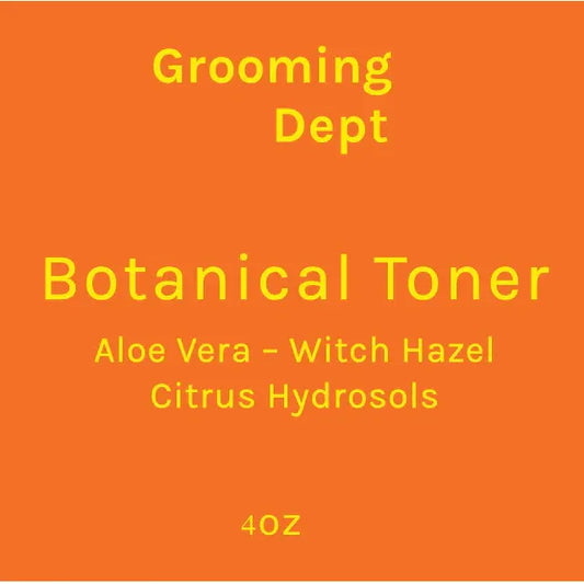 Pasteur Pharmacy Grooming Dept Citrus Hydrosols Botanical Toner in a 4 oz bottle, featuring citrus-infused skincare for refreshed skin.
