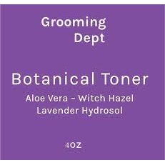 Grooming Dept Lavender Hydrosol Botanical Toner in 4 oz bottle, natural facial toner with lavender scent, by Pasteur Pharmacy.