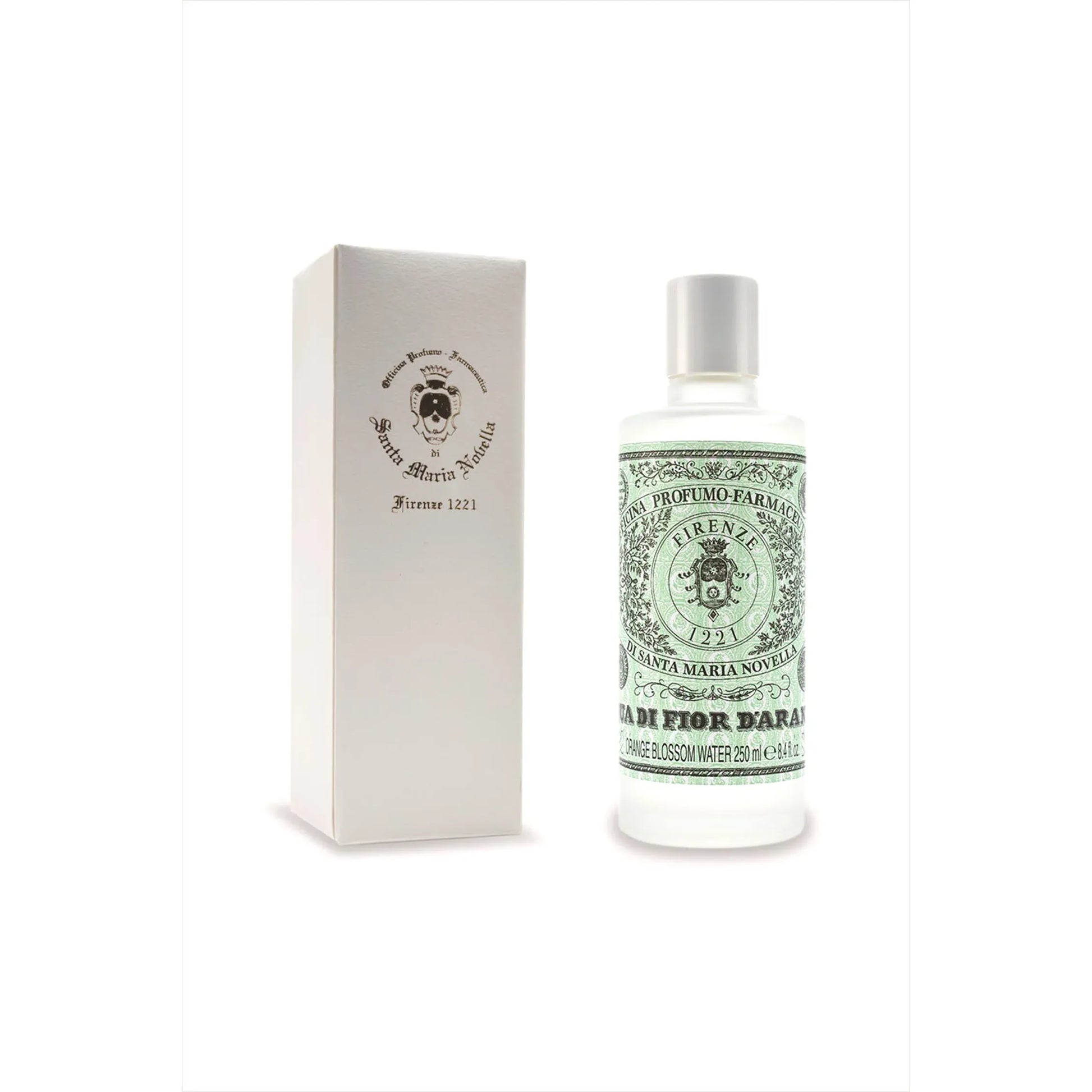 Pasteur Pharmacy S.M. Novella In Firenze Acqua Di Fior Arancio toner lotion in 8.4 fl oz bottle, featuring a sleek design and label.