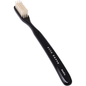 Acca Kappa Vintage Collection black toothbrush with medium nylon bristles, designed for effective oral cleaning.