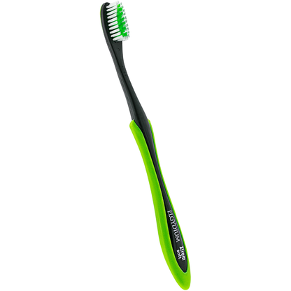Elgydium X-Trem Teenager Medium Toothbrush from Pasteur Pharmacy with soft bristles and ergonomic handle for effective cleaning.