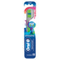 Oral-B Indicator Medium Toothbrush by Pasteur Pharmacy, showing a close-up of the toothbrush with a white handle and bristles