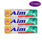 AIM Whitening Anticavity Fluoride Fresh Mint Gel Toothpaste by Pasteur Pharmacy, 5.5 oz tube with mint-flavored packaging.