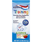 Aquafresh Training natural apple-banana flavor fluoride-free toothpaste in 1.5 oz box by Pasteur Pharmacy, featuring colorful packaging.