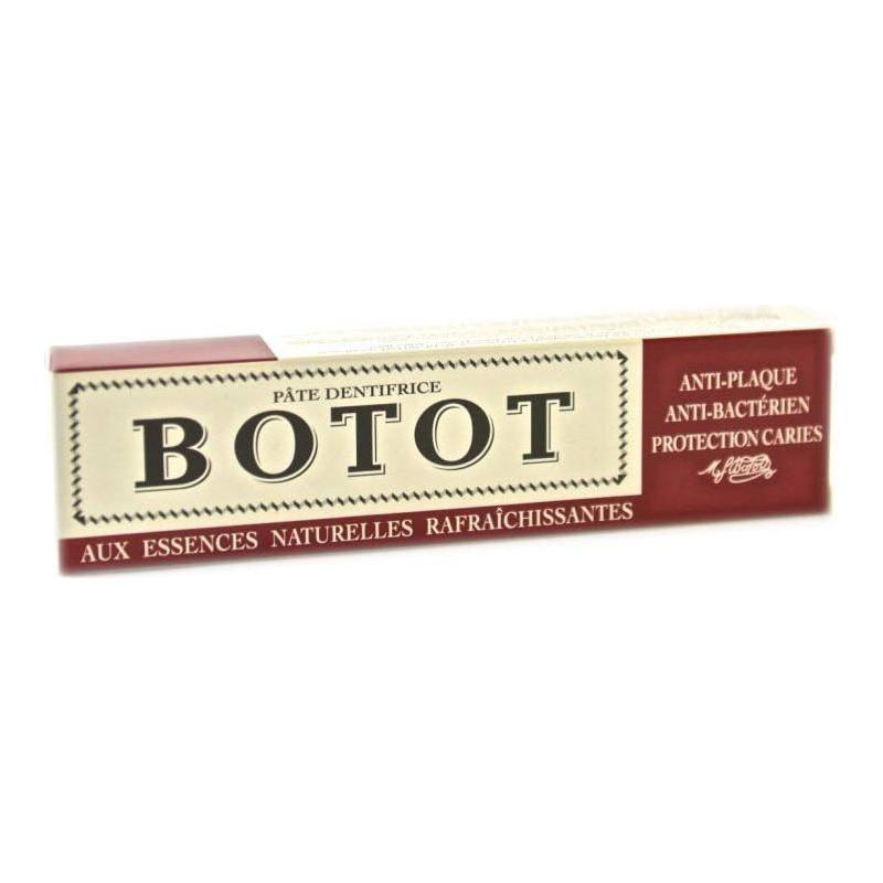 Botot Natural European Toothpaste in 75ml tube, featuring traditional herbal formula, by Pasteur Pharmacy.