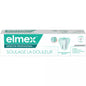 Elmex Sensitive Professional gentle whitening toothpaste in 75 ml tube, designed for sensitive teeth and oral care.