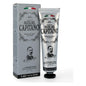 Pasteur Pharmacy Pasta del Capitano charcoal toothpaste 75 ml tube with black and white packaging, designed for teeth whitening and oral health.