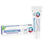 Sensodyne Sensitivity Gum & Enamel Mint Toothpaste in 3.4 oz tube showing fresh mint flavor and protective formula.