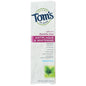 Tom's of Maine natural spearmint fluoride-free toothpaste in a 5.5 oz tube, featuring antiplaque and whitening properties.