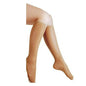 Loving Comfort Microfiber Knee High Socks in beige, medium size, designed for comfort and style.