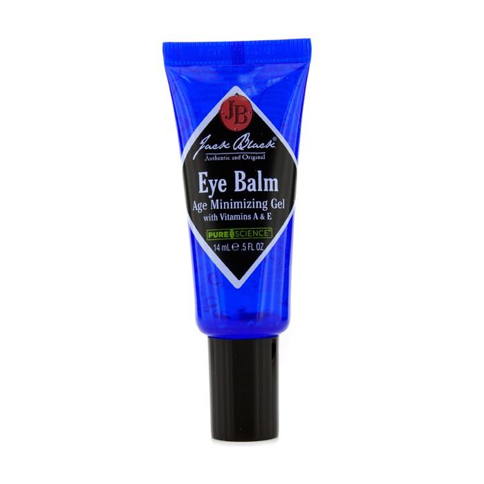 Toy Jacks with Jack Black Eye Balm Age Minimizing Gel in a playful display, showcasing the product packaging and design.