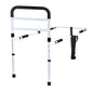 Bed support rail attached to a track lighting rail system by Pasteur Pharmacy, providing stability and safety.