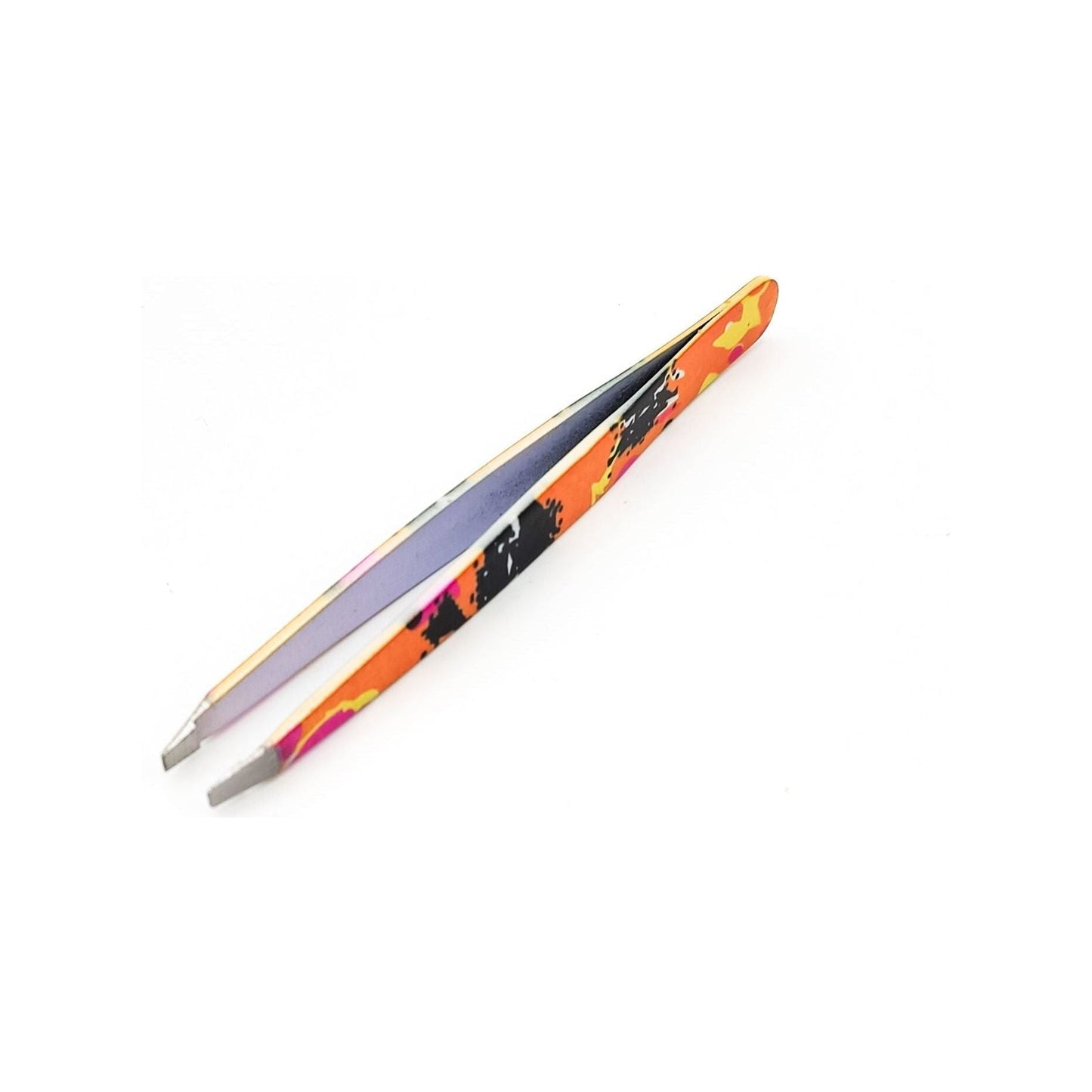 Orange Dural Straight Tweezer by Pasteur Pharmacy with precision tips for accurate hair and eyebrow grooming.