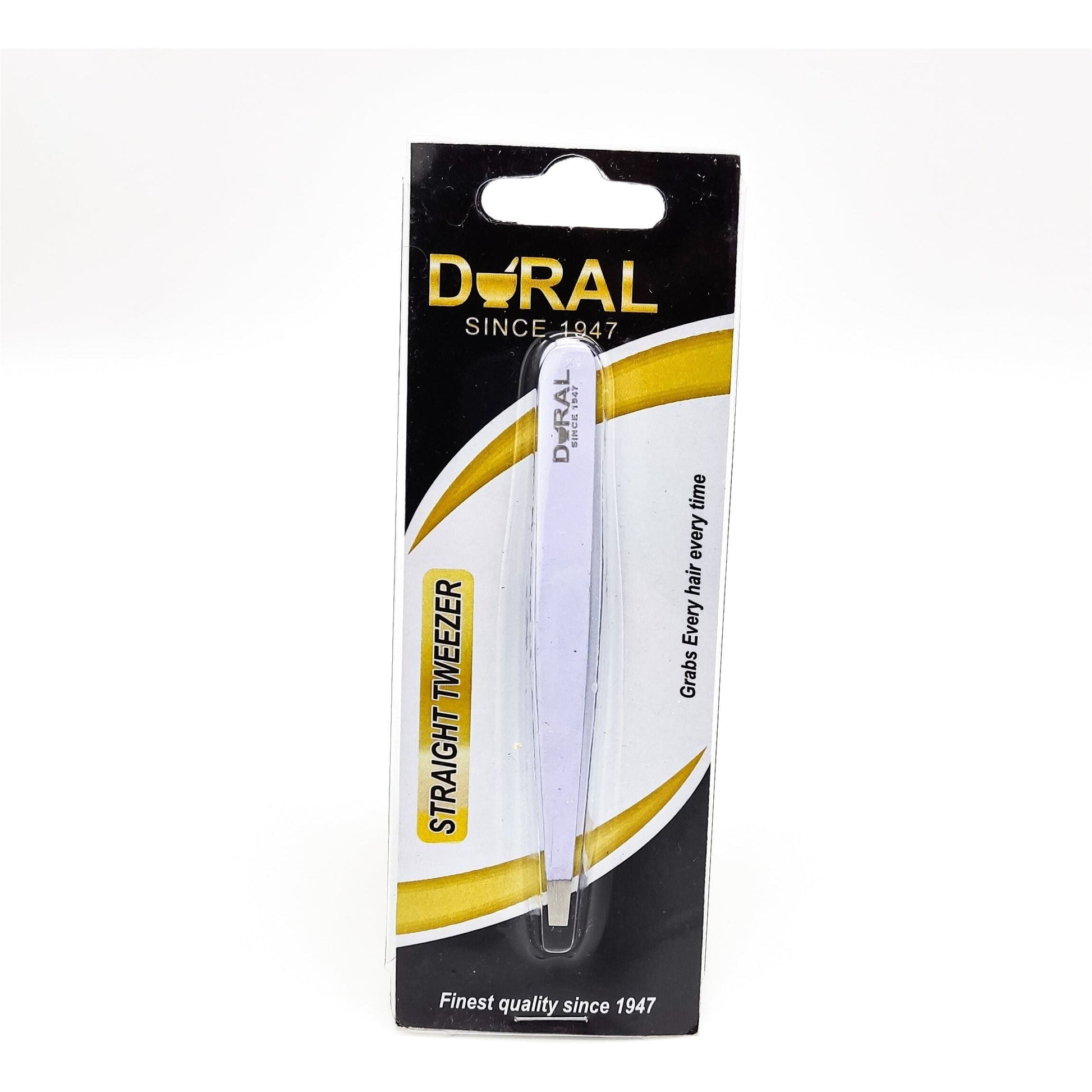 White Dural Straight Tweezers from Pasteur Pharmacy, precision stainless steel tip for accurate grooming and hair removal.