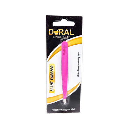Pink Dural Tweezers by Pasteur Pharmacy, precision stainless steel tweezers for eyebrow and eyelash grooming.