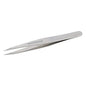 Stainless steel Tweezerman Point Tweezer Classic with precision tips for brow shaping and hair removal, shown in close-up.