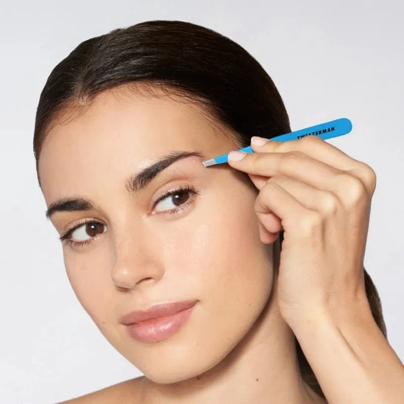 Slant tip Tweezerman Tweezerman Tweezerette tweezers with precision slant tips for eyebrow and facial hair grooming.