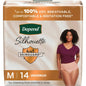 Depend Silhouette maximum absorbency women's underwear, medium size, 14-pack, designed for comfort and protection.