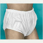 Reusable vinyl incontinent pants in medium by Pasteur Pharmacy, pull-on underwear designed for comfort and protection.