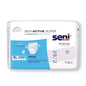 X-large Seni Active Super disposable pull-on underwear with tear-away seams, designed for comfort and easy removal.