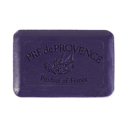 Blackcurrant and shea-enriched vegetable soap by Pasteur Pharmacy, 250g, showing a bar of soap with blackcurrant and shea ingredients