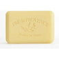 Vegetable soap with sweet lemon and shea butter from Pre De Provence, 250g, featuring a creamy, textured soap bar.