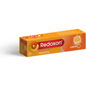 Redoxon Effervescent Vitamin C Tablets in orange flavor, 15 tablets, showing the orange-flavored vitamin C effervescent tablets.