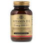 Solgar Vitamin D3 (Cholecalciferol) 600 IU supplement in 120 vegetable capsules, displayed in a clear bottle.