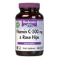 Bluebonnet Kosher Vitamin C supplement with Rose Hips, 90 vegetable capsules, natural vitamin C boost from Pasteur Pharmacy.