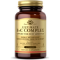 Solgar Ultimate B+C Complex vitamin supplement in a bottle of 60 tablets, designed to support energy and immune health.