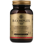 Solgar B-Complex 50 vitamin supplement in 100 vegetable capsules, dietary supplement for energy and overall health.