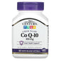 21st Century CoQ10 100 mg softgels, dietary supplement in clear softgel capsules, designed for heart health support.