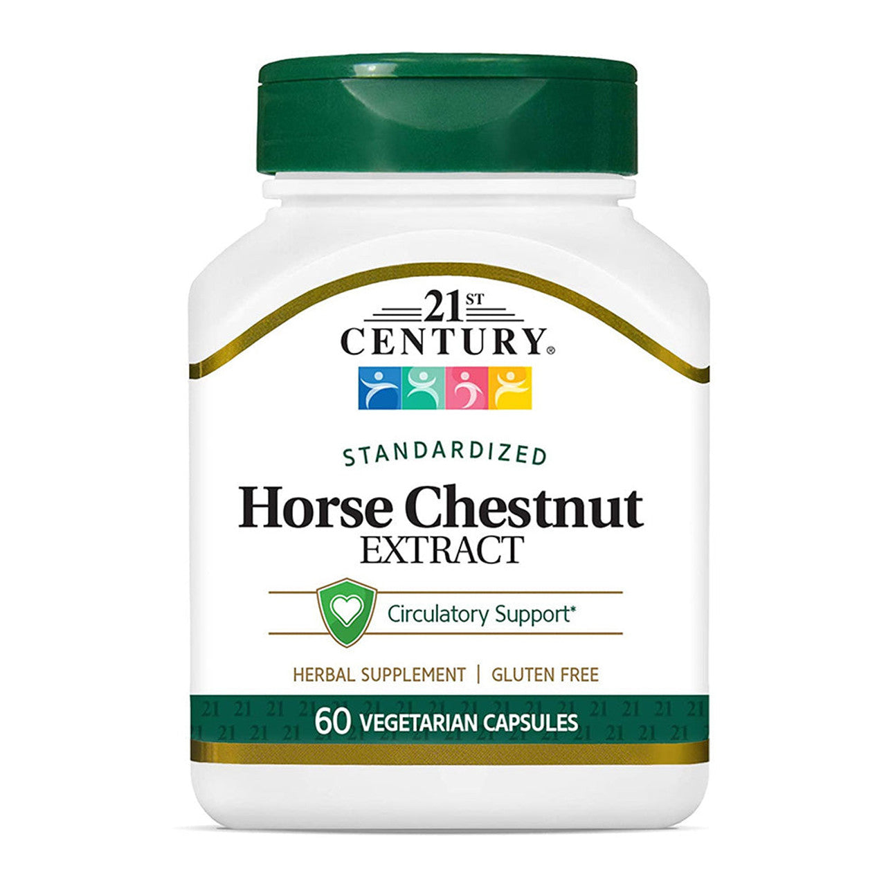 21st Century Horse Chestnut Extract supplement in vegetarian capsules, designed for promoting healthy circulation and vein support.