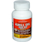 21st Century Krill Oil 350mg softgels, dietary supplement bottle from Pasteur Pharmacy, containing omega-3 fish oil capsules.