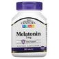 21st Century Melatonin 3 mg tablets, dietary supplement in a bottle, used for sleep support, by Pasteur Pharmacy.