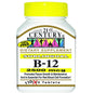 Bottle of 21st Century Vitamin B-12 2500 mcg supplements in 110-count bottle from Pasteur Pharmacy.