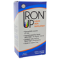 A.C. Grace IronUp Liquid Grape supplement bottle, 60 ml, in a clear dropper bottle with a label, for vitamins and iron supplementation