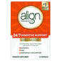 Align Daily Probiotic supplement capsules for digestive health, from Pasteur Pharmacy, in a clear bottle with capsules visible inside.